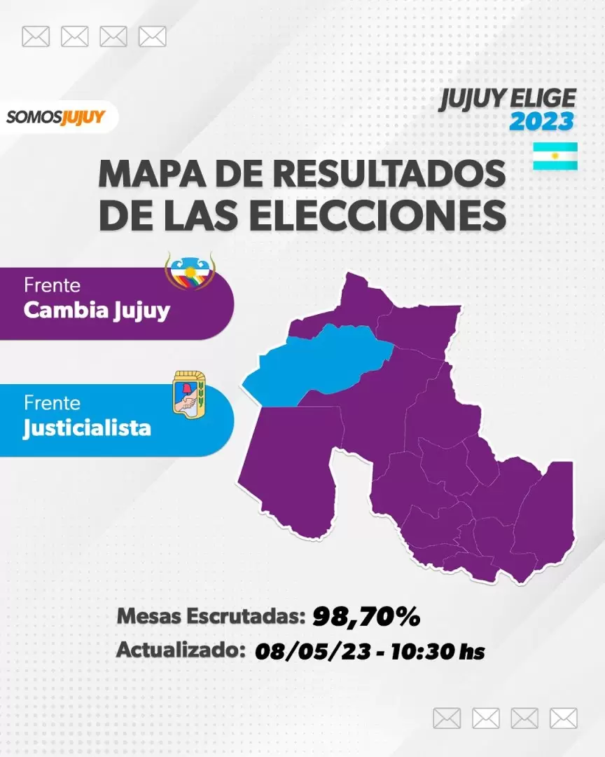 Mapa de las elecciones en Jujuy