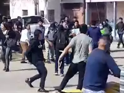 Alumnos protagonizaron una batalla campal en Libertador