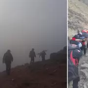 Rescataron a un turista que hacía trekking y se fracturó el tobillo en la zona montañosa de Tilcara