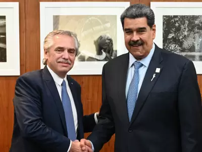Alberto Fernández y Nicolás Maduro