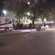 Una motocicleta derrapó en Avenida Párroco Marshke: una mujer sufrió heridas leves