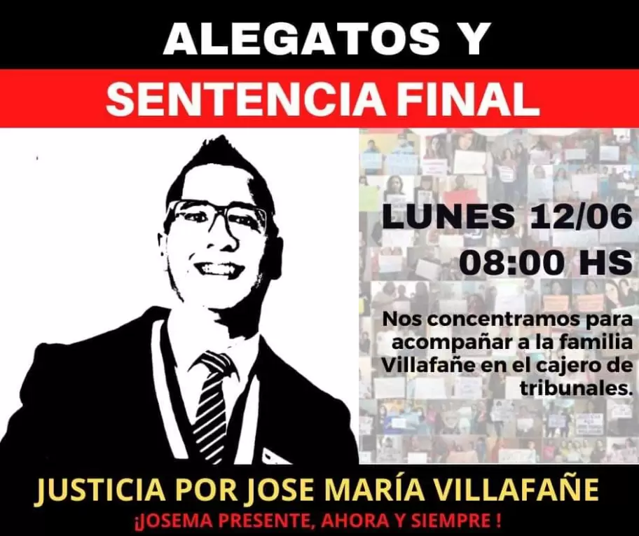 alegatos y sentencia final crimen José María Villafañe