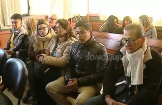Familia de Jos� Mar�a Villafa�e durante el juicio