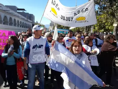 Marcha en plaza Belgrano