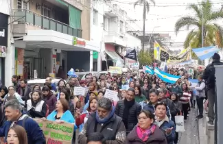 movilizaci�n calle Alvear