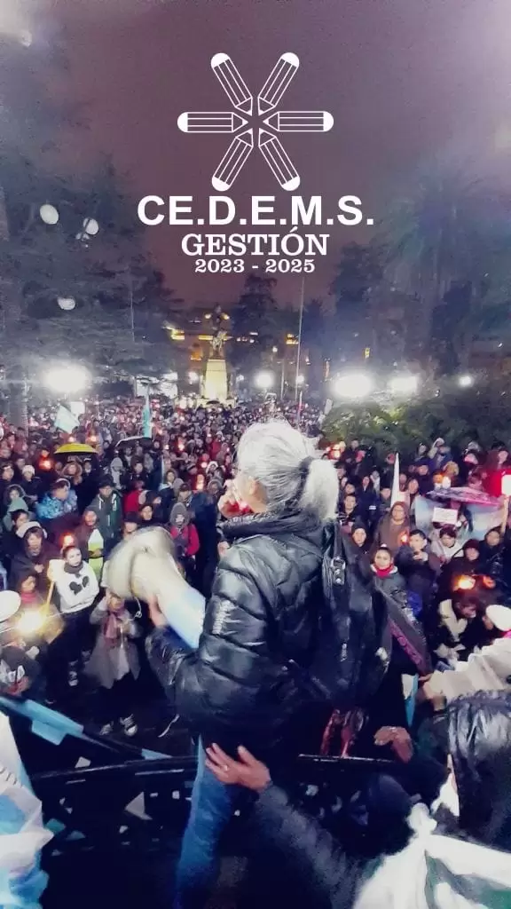 El Cedems replic la carta de Mercedes Sosa y la acompa con esta imagen (Foto: Comunicacin Cedems Jujuy)