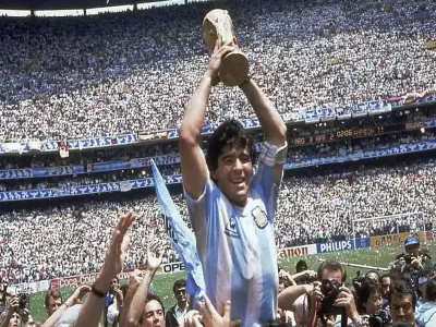 Maradona campe�n del mundo.