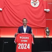 Ángel Di María fue presentado en Benfica y tuvo un gran recibimiento