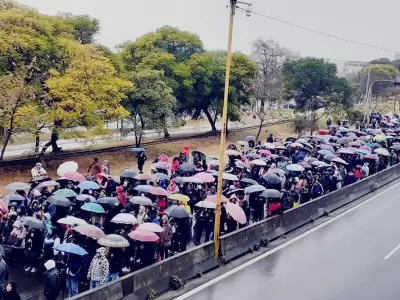 movilizaci�n avenida Savio