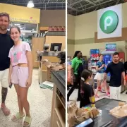 Lionel Messi es uno m�s: el 10 fue a un supermercado de Miami y caus� furor