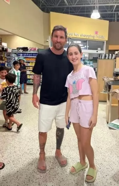 Messi caus� furor en un super de Miami