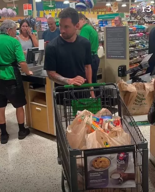 Messi caus� furor en un super de Miami