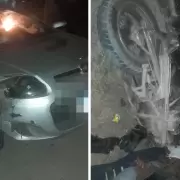 Un motociclista choc� con un autom�vil en la Ruta 66: ten�a 1,76 gramos de alcohol en sangre