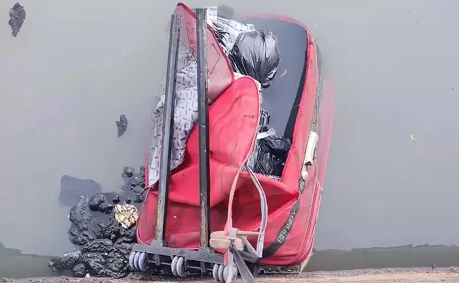 La valija donde encontraron el cad�ver de P�rez Algaba