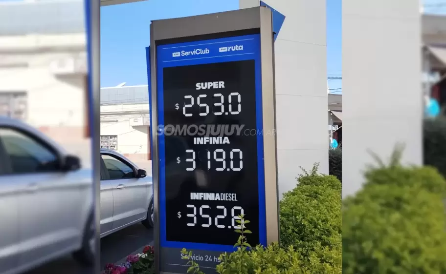 aumento del combustible en YPF jujuy