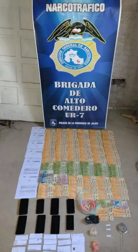 secuestro de droga en allanamiento