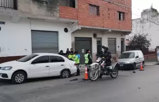 accidente en barrio Lujan