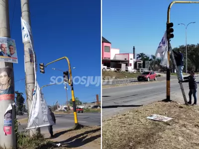 limpieza de carteles politicos