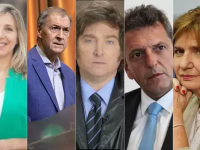 Javier Milei, Patricia Bullrich, Sergio Massa, Juan Schiaretti, Myriam Bregman,