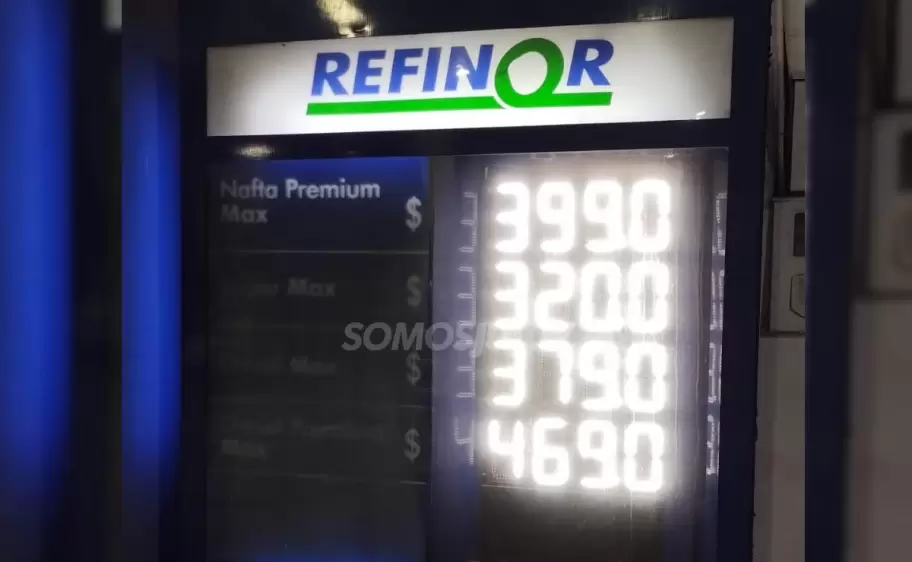 Precios de las nafta Refinor
