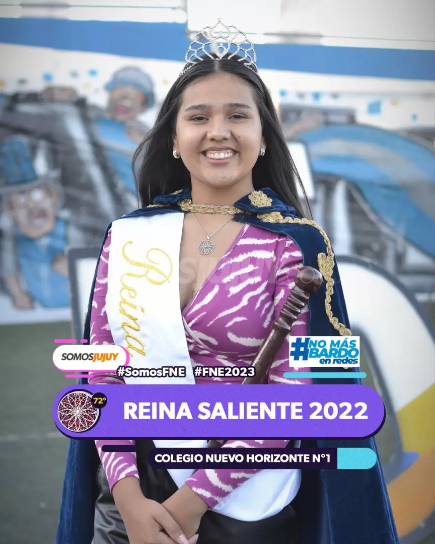 reina saliente 2022 colegio Nuevo Horizonte N1