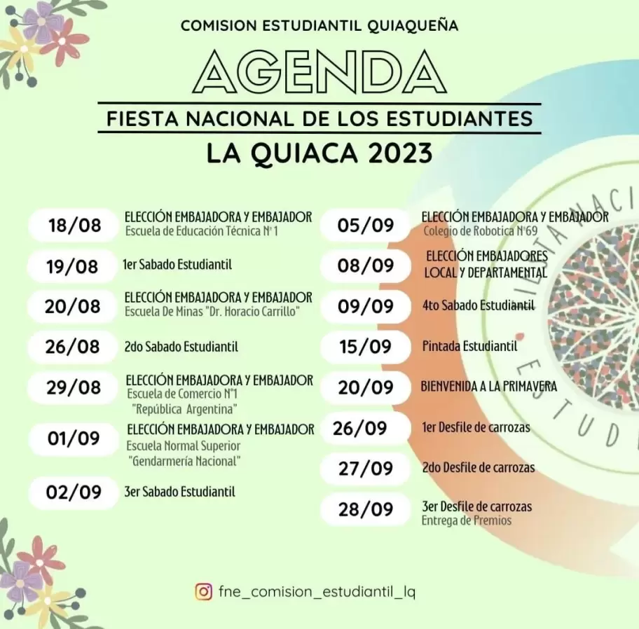 FNE 2023: agenda de La Quiaca