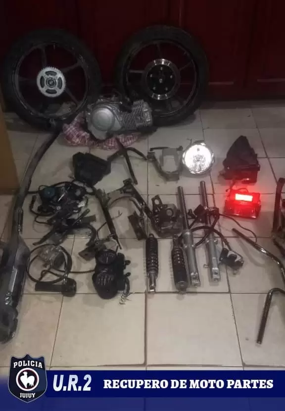 recupero de moto partes