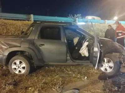 Accidente vial sobre avenida Savio