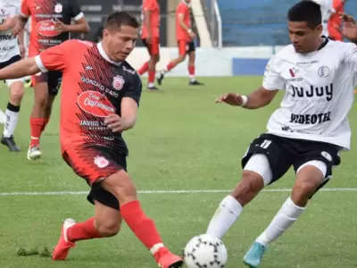 Partido de ida de Zapla ante La Merced, en el estadio 23 de Agosto. Victoria de Zapla por 1 a 0.