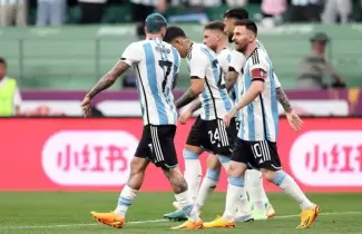 Ultimo partido por fecha FIFA ante Indonesia, victoria de Argentina.