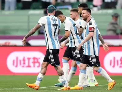 Ultimo partido por fecha FIFA ante Indonesia, victoria de Argentina.
