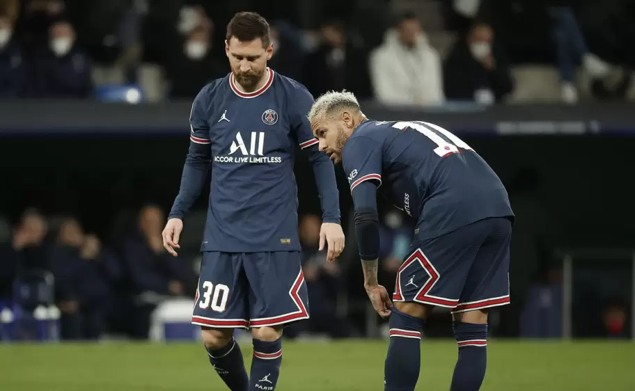 Neymar y Messi en el PSG