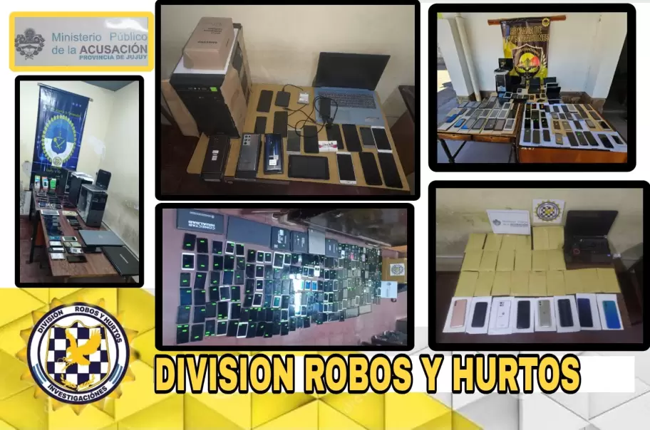 Elementos secuestrados en allanamientos realizados en capital y Tilcara