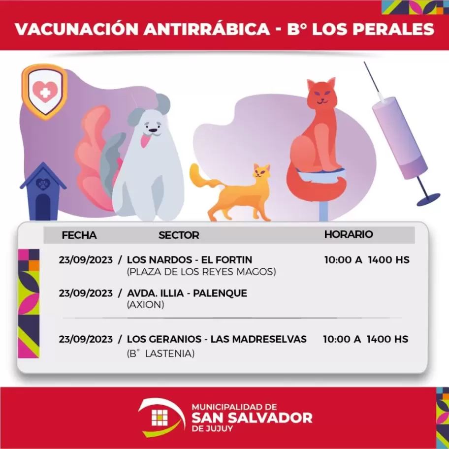 vacunacion antirrabica Los Perales