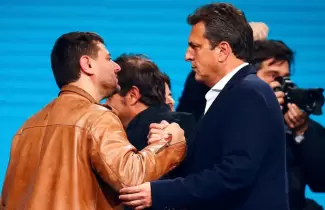 Juan Grabois y Sergio Massa