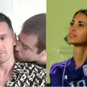 La imperdible reacción de Antonela Roccuzzo al ver el beso de Migue Granados a Lionel Messi