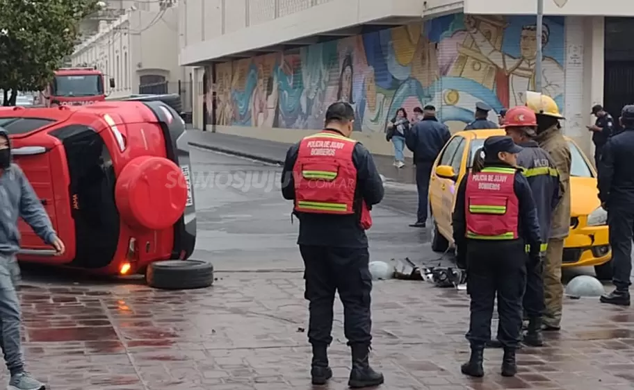 Accidente en el centro de San Salvador de Jujuy