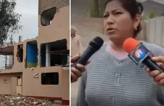 Mujer demolió su casa