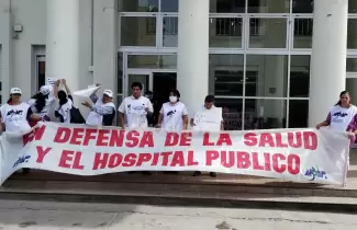 protesta Apuap hospital