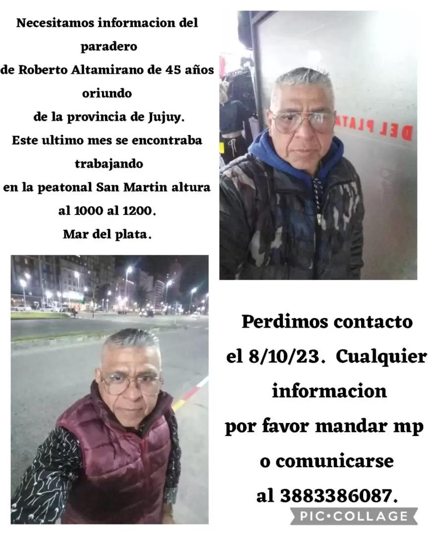 hombre juje�o desaparecido