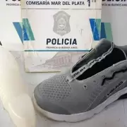 Mar del Plata: un hombre al que le falta una pierna fue detenido por robar una zapatilla de una vidriera