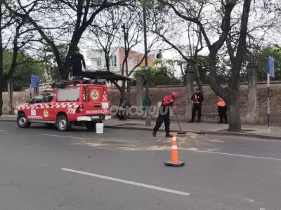 accidente en avenida San Mart�n