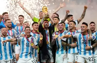 Selección argentina campeona del mundo en Qatar.