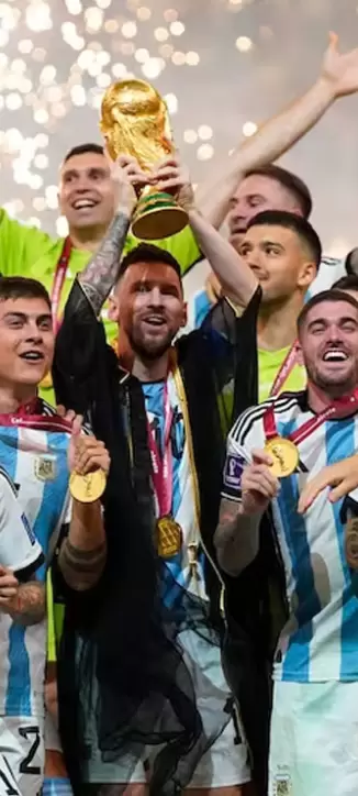 Seleccin argentina campeona del mundo en Qatar.