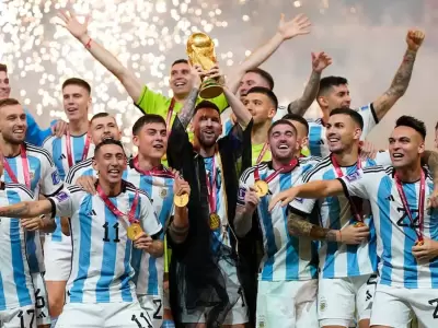Selección argentina campeona del mundo en Qatar.