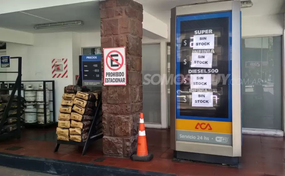 Estaciones de servicio sin stock en Jujuy