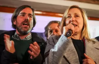 izquierda del cano con Myriam