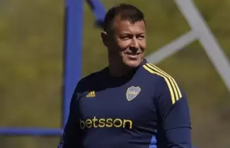 Jorge Almirn entrenador de Boca Juniors.