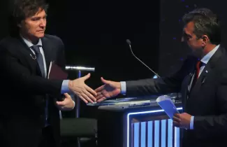 sergio massa y javier milei