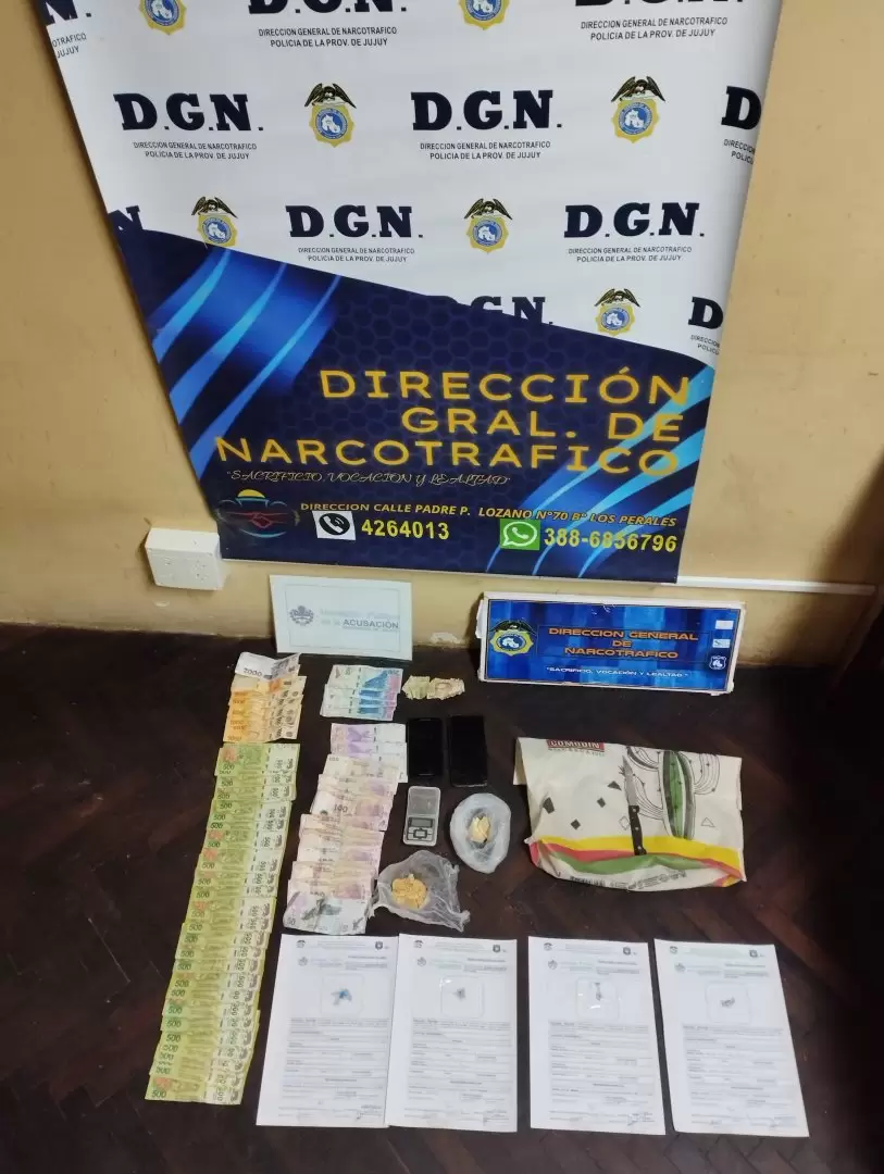 Elementos secuestrados en operativo